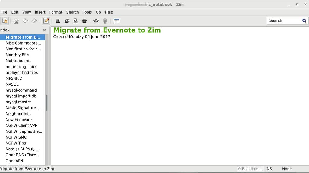 Zim Screenshot