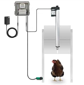 JVR Automatic Chicken Coop Door Opener with Timer