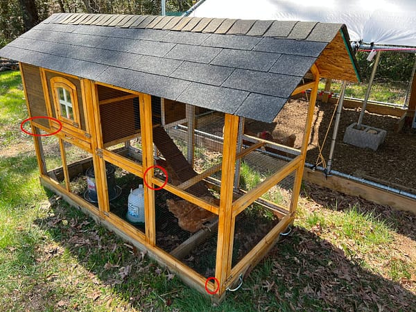 caulk the joints and seams